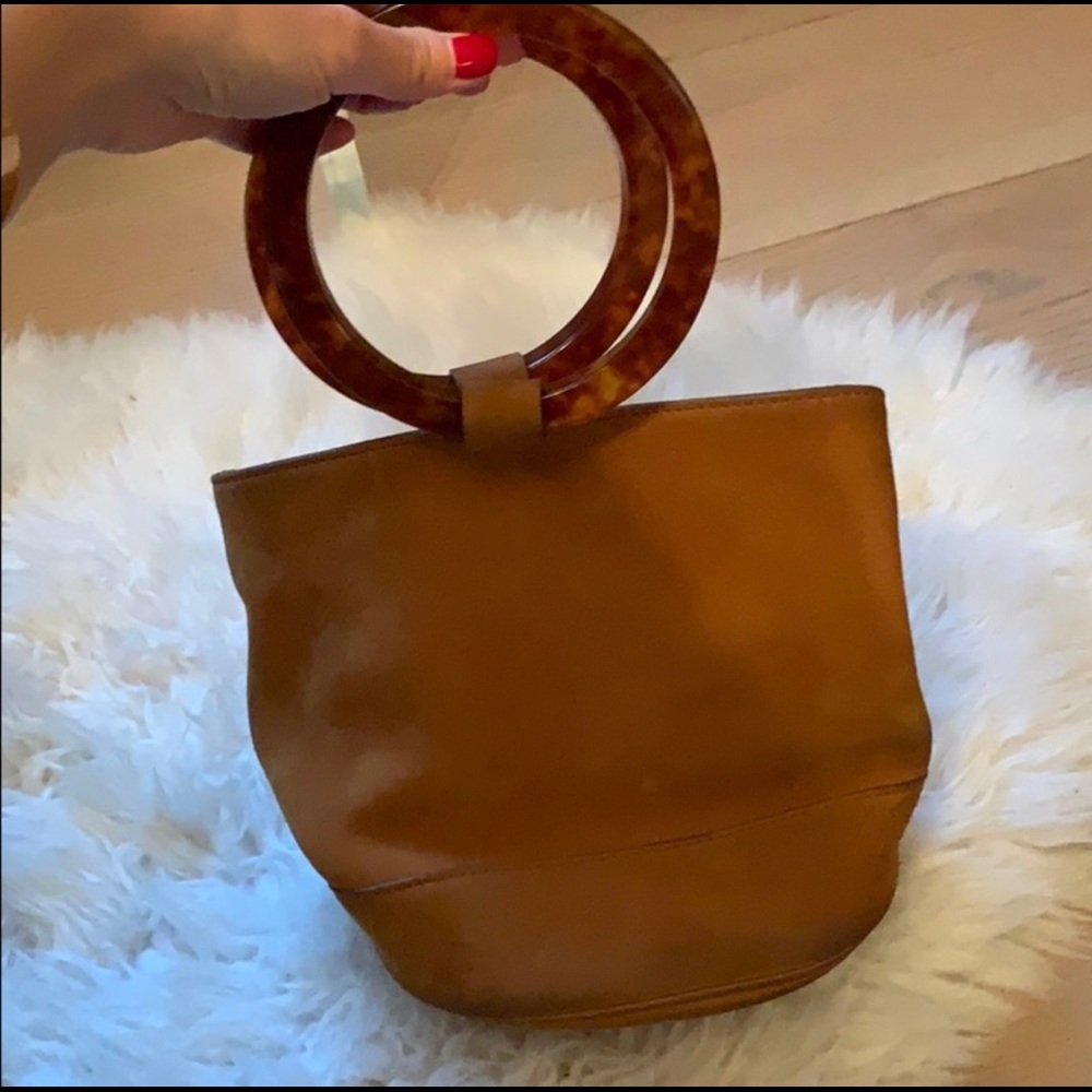Simon Miller Tan suede bucket bag